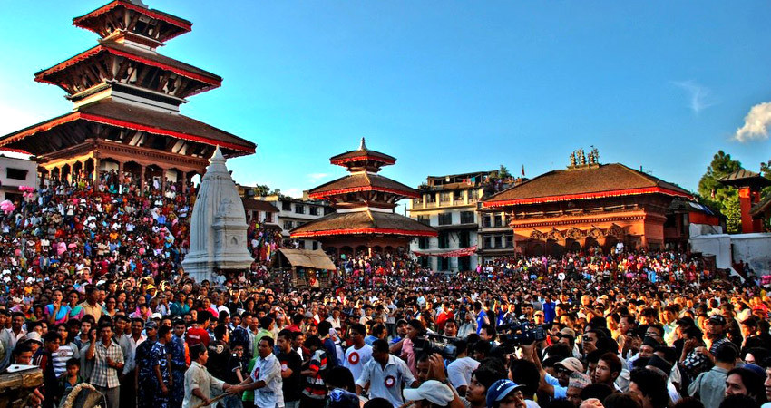 Indrajatra in Nepal 