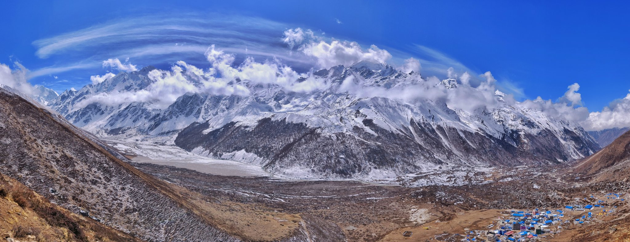 mountain view from Langtang